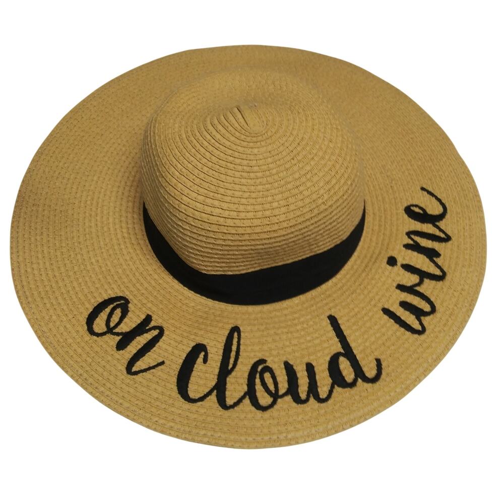 C.C Exclusives On Cloud Wine Paper Sun Hat Vacation